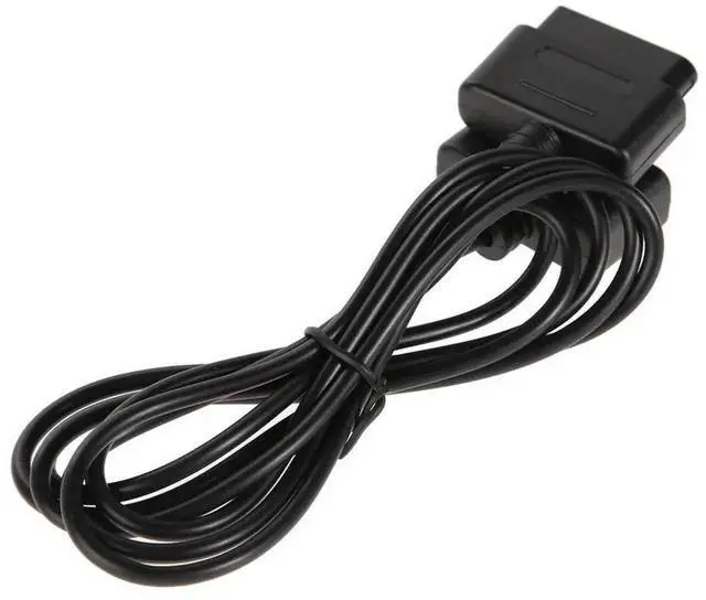 Alt view image 2 of 4 - 2PCS 1.8m Game Controller Extension Cable Data Cord Gaming Extension Cable Cord for SNES Super for Nintendo 16 Bit Controller
