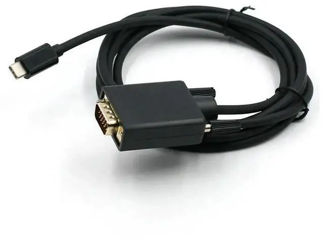 Alt view image 5 of 7 - 1.8M/6FT Type-C To VGA Adapter Cable USB3.1 Type-C To VGA Adapter Cable USB Type-C To VGA Adapter Cable for PC Computer Monitor