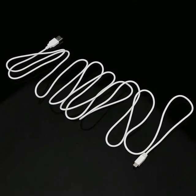 Alt view image 2 of 7 - 3 Meter USB Charger Cable Data Cord Back-up USB Charger Power Cable Cord USB Power/Charger Cable Cord for Nintendo Wii U Gamepad