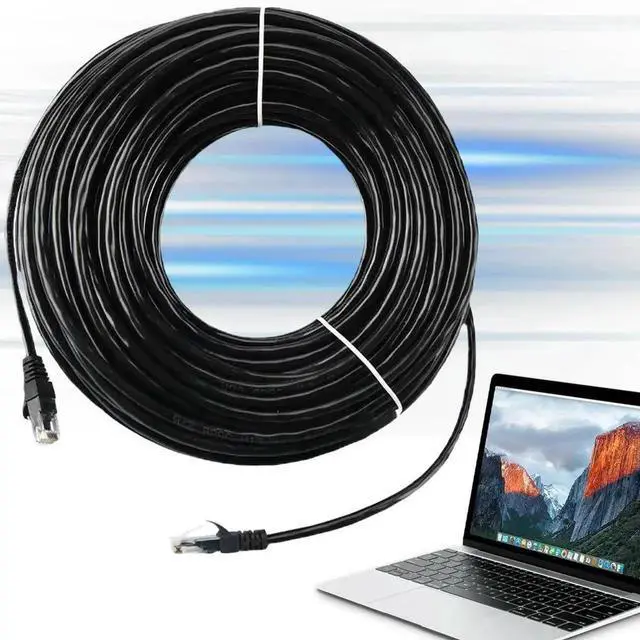 Alt view image 2 of 7 - Cat6 External Ethernet Cable Heavy Duty Network Patch Cable Double Jackets Internet Cord for in Wall Direct Burial Router