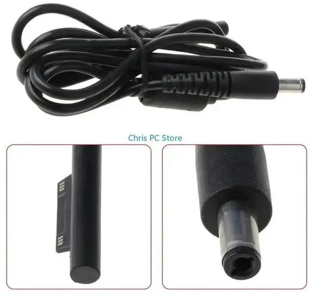 Alt view image 3 of 7 - 5.5x 2.5mm for DC Plug Adapter Charging Cable For Microsof for t Surface 3 4 1.2M/47.24in