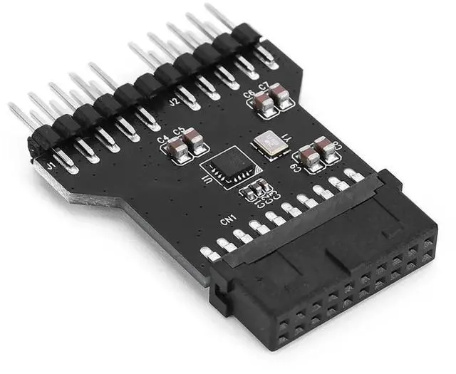 Main image of USB 3.0 19PIN To USB 2.0 9PIN 1 To 2 Extension Wear Resist Interface Expansion Card for Motherboard Dual USB Hub Connectors