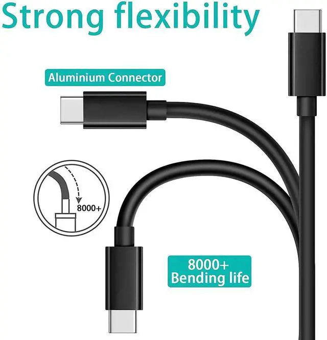 Alt view image 4 of 4 - JAENFONG Replacement Electric Spin Scrubber USB C Charger Power Cord for YKYI, Keimi, Leebein, Bomves Electric Spin Scrubber USB Wall Adapter Type C Charging Cable Cord (6.6Ft)