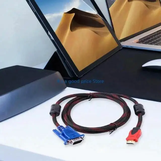 Alt view image 2 of 7 - Adapter Cable 19pin Male to VGA Male Cable Cord 1080P Video Cables Universal for Computer Laptop Projector