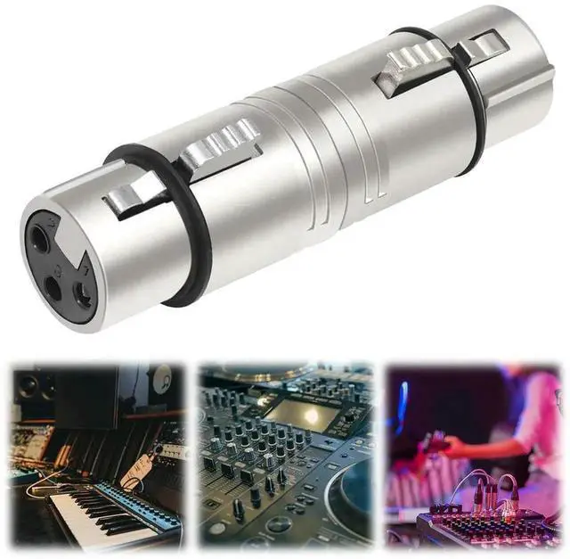 Alt view image 2 of 4 - XLR 3 Pin To 3 Pin Microphone Line Adapter XLR Adapter XLR Female To Female 3 Pin Connector for Microphone Stereo Mixer