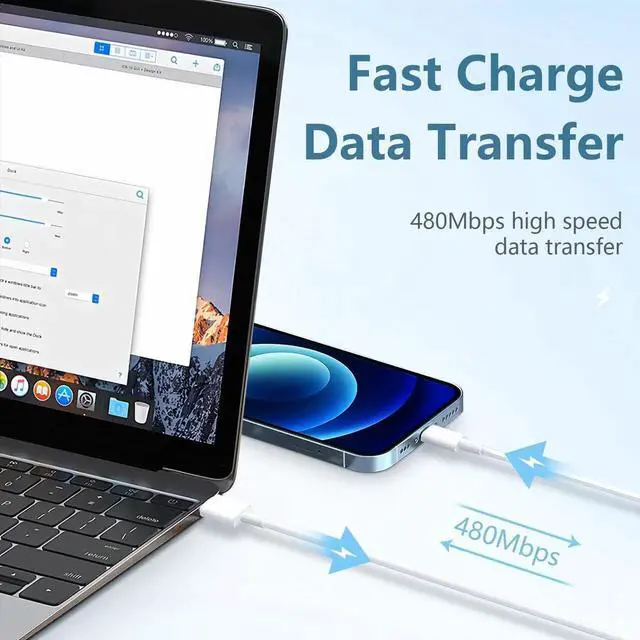 Alt view image 6 of 7 - JAENFONG Charger for iPhone 14 Fast Charging, 20W USB C Wall Charger Block with 6FT Long Charging Cord Cable for iPhone 14 Charger/14 Pro Max/13/13 Pro Max/12/12 Pro Max/11/XR/XS/X and More