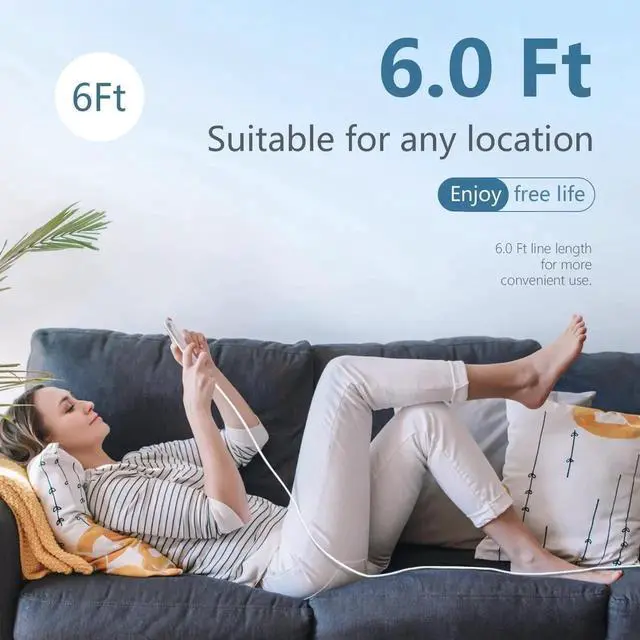 Alt view image 5 of 7 - JAENFONG Charger for iPhone 14 Fast Charging, 20W USB C Wall Charger Block with 6FT Long Charging Cord Cable for iPhone 14 Charger/14 Pro Max/13/13 Pro Max/12/12 Pro Max/11/XR/XS/X and More