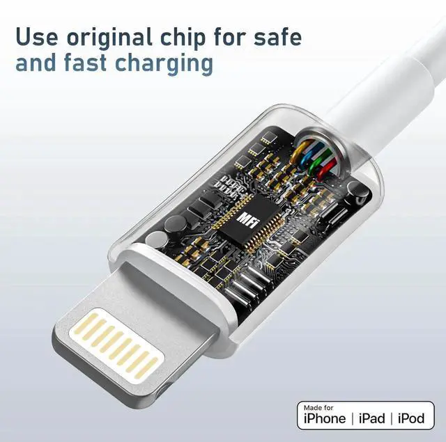 Alt view image 7 of 7 - JAENFONG Charger for iPhone 14 Fast Charging, 20W USB C Wall Charger Block with 6FT Long Charging Cord Cable for iPhone 14 Charger/14 Pro Max/13/13 Pro Max/12/12 Pro Max/11/XR/XS/X and More