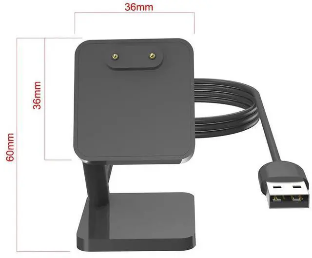 Alt view image 2 of 4 - 1m Charger Adapter 5V 1A USB Magnetic Charging Dock Cable Replacement Watch Parts for Band 7/6 for Watch Fit 2