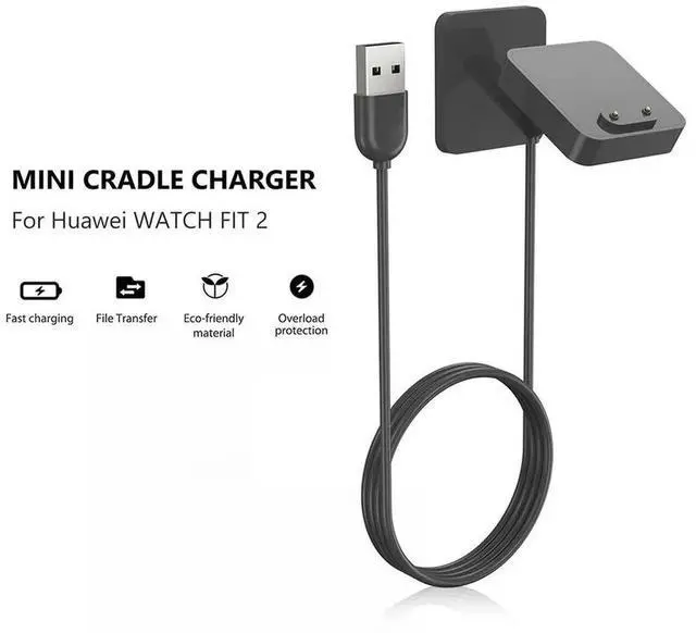 Alt view image 4 of 4 - 1m Charger Adapter 5V 1A USB Magnetic Charging Dock Cable Replacement Watch Parts for Band 7/6 for Watch Fit 2