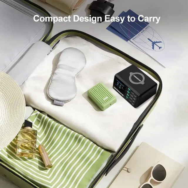 Alt view image 4 of 7 - JAENFONG 110W USB Charging Station, 8-Port Fast Multi USB Charger Station with Wireless Charging & LED Display, Charging Dock for Multiple Devices, Compatible with iPhone, Samsung, Tablets, and More