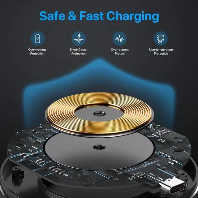 Alt view image 2 of 7 - JAENFONGWireless Charger 30W, 30W Fast Wireless Charging Pad For iPhone 15 14 13 12 11 X 8, Samsung Wireless Charger For Galaxy S24/S23/S22/S21/S20/S10/S9/S8/Note20/10/9/8, Air Pods/Galaxy Buds, Pixel
