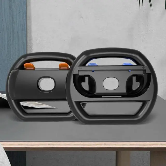 Alt view image 3 of 7 - 2pcs/Set Racing Steering Wheels for Switch 2 Handle Stand Holder Plastic Racing Game Wheel for Nintendo for Switch 2 Controller