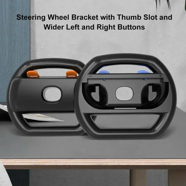 Main image of 2pcs/Set Racing Steering Wheels for Switch 2 Handle Stand Holder Plastic Racing Game Wheel for Nintendo for Switch 2 Controller