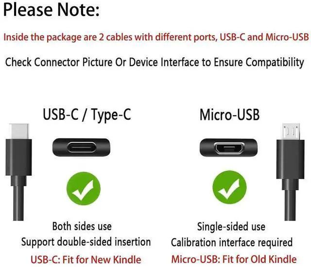 Alt view image 5 of 6 - Fast Charger with 6Ft USB Type-C&Micro USB Cable for Charging All-New Fire 6 HD 7 8 10/Fire Max 11-13th Gen/Fire HD 7 8 10Plus/Kids Edition Kids Pro/All E-Reader,Oasis,Paperwhite/Samsung Galaxy