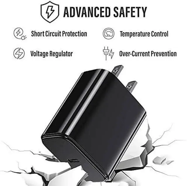 Alt view image 4 of 4 - JAENFONG 18W Fast-Cahrging USB-C Charger Fit for Samsung Galaxy-Tab A9+ Plus SM-X210 WiFi, SM-X215 LTE, SM-X216 5G Tablet Type C Power Adapter Charging Cord Cable