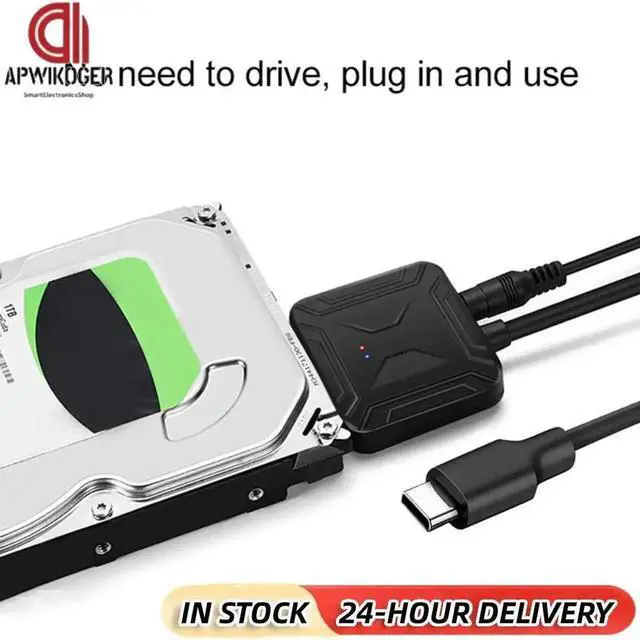 Main image of USB 3.1 Type C to 2.5 3.5 inch SATA III HDD SSD Cable External Converter 1.4ft Wire Adapter Wired Convert Cables