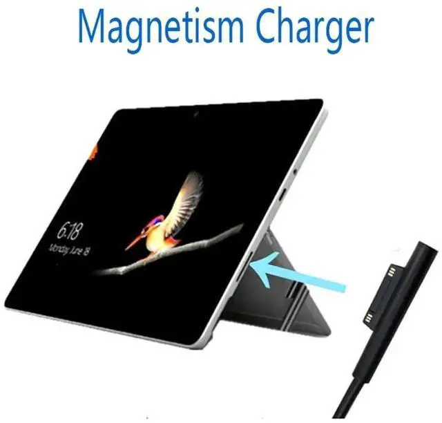 Alt view image 7 of 7 - Durable Fast Charging Adapter Cable for for Micro soft Surface Pro 7/6/5/4/3 Laptop USB-C Type-C PD Quick Charger