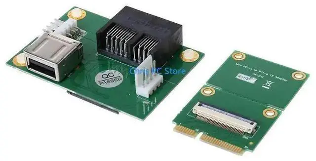 Alt view image 3 of 4 - Mini PCI-E to PCI-E for Express X1+USB 2.0 480 s Riser Card with High Speed Cable