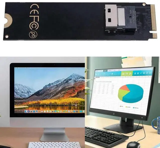 Alt view image 2 of 4 - NGFF M.2 M Key To SFF 8654 Adapter Card NGFF M-Key NVME To Slimline SAS Card Adapter SFF-8654 Converter Card for Motherboard