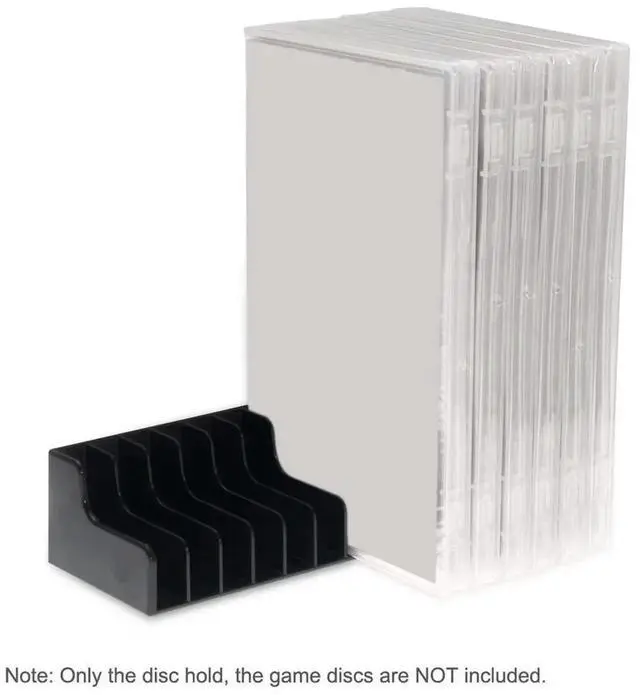 Alt view image 3 of 4 - 2pcs Black CD Disk Holder Game Card Box Stand 24pcs CD Disks/Card Game Card Holder for Switch