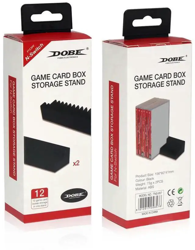 Alt view image 4 of 4 - 2pcs Black CD Disk Holder Game Card Box Stand 24pcs CD Disks/Card Game Card Holder for Switch