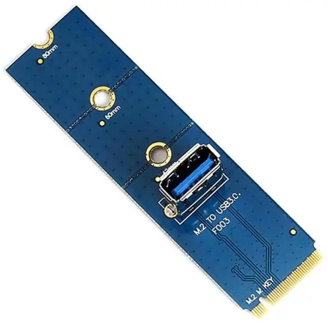 Alt view image 4 of 4 - M2 to PCIE for M.2 to PCI-E M2 for M for KEY to PCIE M2 to USB3.0 Bit Mining BTC Adapter Card