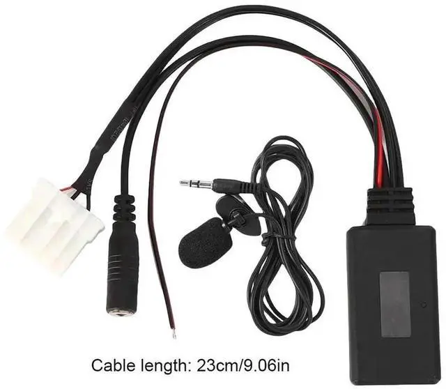 Alt view image 4 of 4 - AUX Stereo Cable 5-12V Car Bluetooth-Compatible AUX Adapter Bluetooth-Compatible with Microphone for Mazda RX8 MX5 2 3 5 6