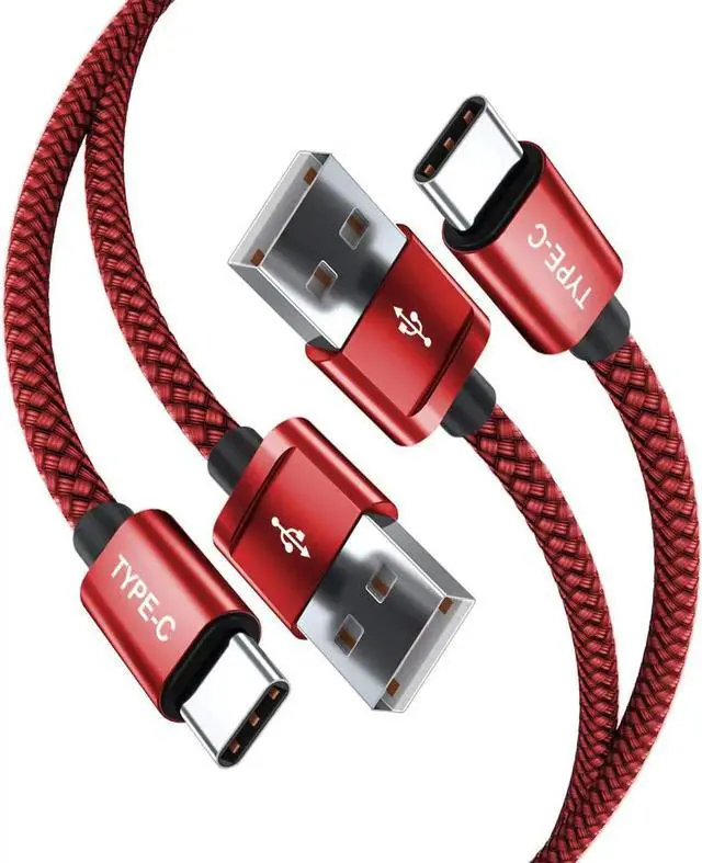 Main image of USB Type C Charger Cable 3.3FT 2 Pack,Nylon Charging Power Cord for Samsung Galaxy S10E S23 S20 S21 S22,Moto Z3 Z4 G7 G8 G9 Play Power G Pro Fast Stylus,Motorola Razr Edge One 5G,Steam Deck