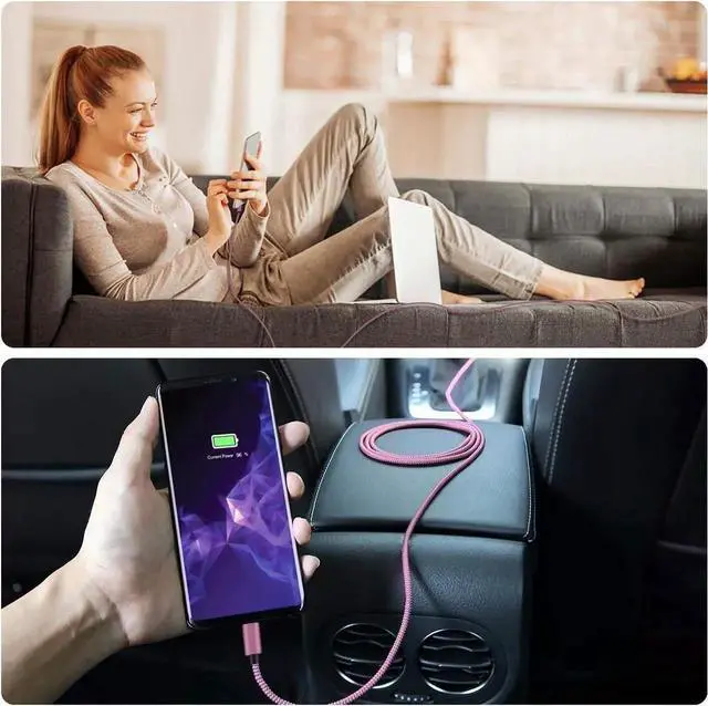 Alt view image 6 of 7 - USB Type C Charger Cable 6.6FT 2Pack,Charging Cord for Kindle Fire HD 7 2022 12th,10 9th 2019,8 10th 2020,Paperwhite 11th 2021 Generation,Samsung Galaxy A03s,A51,A52,A53,A12 A13,A32 A33,A42