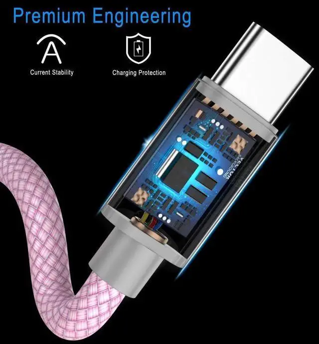 Alt view image 7 of 7 - USB Type C Charger Cable 6.6FT 2Pack,Charging Cord for Kindle Fire HD 7 2022 12th,10 9th 2019,8 10th 2020,Paperwhite 11th 2021 Generation,Samsung Galaxy A03s,A51,A52,A53,A12 A13,A32 A33,A42