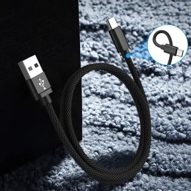 Alt view image 4 of 7 - USB Type C Charger Cable 3.3FT 2 Pack,Nylon Charging Cord for iPhone 15 Pro Max,Samsung Galaxy Z Fold 5,Note 20,Tab S9 S10 S10E 10E FE S23 S22 S21 23 Plus Ultra,A52 A54,Google Pixel 7 6 XL