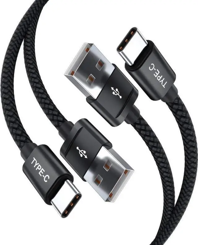 Main image of USB Type C Charger Cable 3.3FT 2 Pack,Nylon Charging Cord for iPhone 15 Pro Max,Samsung Galaxy Z Fold 5,Note 20,Tab S9 S10 S10E 10E FE S23 S22 S21 23 Plus Ultra,A52 A54,Google Pixel 7 6 XL