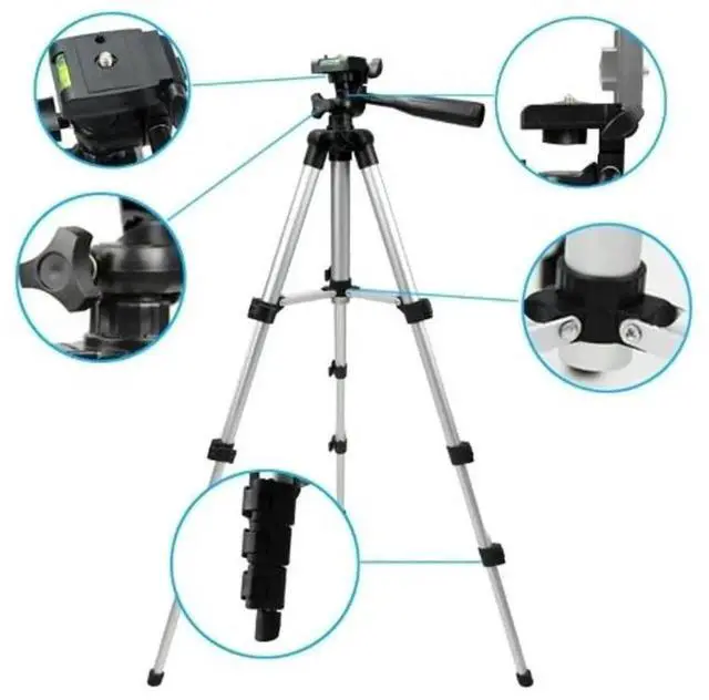 Alt view image 2 of 7 - Camera Tripod Stand Holder Mount Portable Mini Tripod Desktop Tripod for DSLR Camera