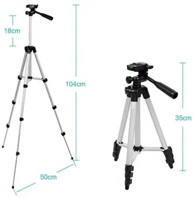 Alt view image 3 of 7 - Camera Tripod Stand Holder Mount Portable Mini Tripod Desktop Tripod for DSLR Camera