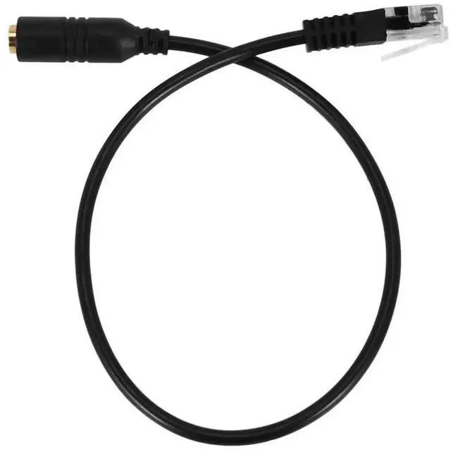 Alt view image 3 of 4 - 8X 3.5Mm Plug Jack To RJ9 For Headset To For Office Phone Adapter Cable