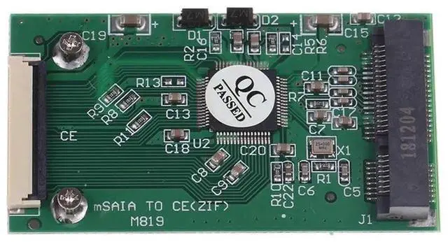 Alt view image 3 of 4 - Mini Msata Pci-E Zif Ce Cable Adapter Converter Card & MSATA SSD To 1.8 Inch Micro-SATA Adapter Converter Card Module