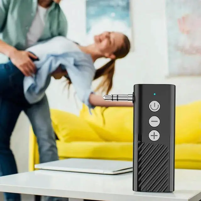 Alt view image 3 of 4 - 2 in 1 Wireless Audio Adapter 3.5mm AUX Bluetooth-Compatible 5.3 Audio Adapter Transmitter Receiver for Car Audio Music Headset