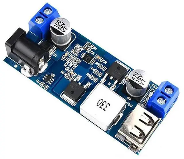 Alt view image 4 of 4 - DC-DC 24V/12V To 5V 5A Step Down Power Supply Buck Converter USB Buck Step Down Converter Module Voltage Regulator for Phone