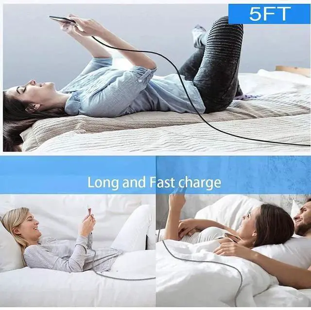 Alt view image 2 of 7 - JAENFONG Replacement Micro USB Charger Cord for JBL Clip 3, 2, JBL Flip 4, 3, 2, JBL Charge 3, 2, 2 Plus Waterproof Portable Bluetooth Speaker Charging Cord Cable (5FT)