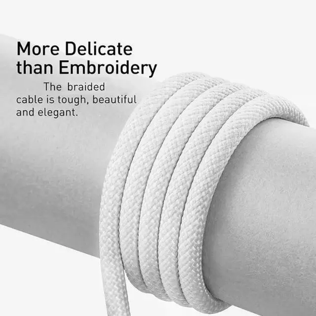 Alt view image 3 of 5 - JAENFONG 6.6FT iPhone 17/16/15 Carplay Charger Cable, USB A to USB C Woven Charging Cord for Apple Carplay USB C Cable for iPhone 17 Air 16e 16 15 Pro Max Plus for IPad USB Type C C Braided Charging