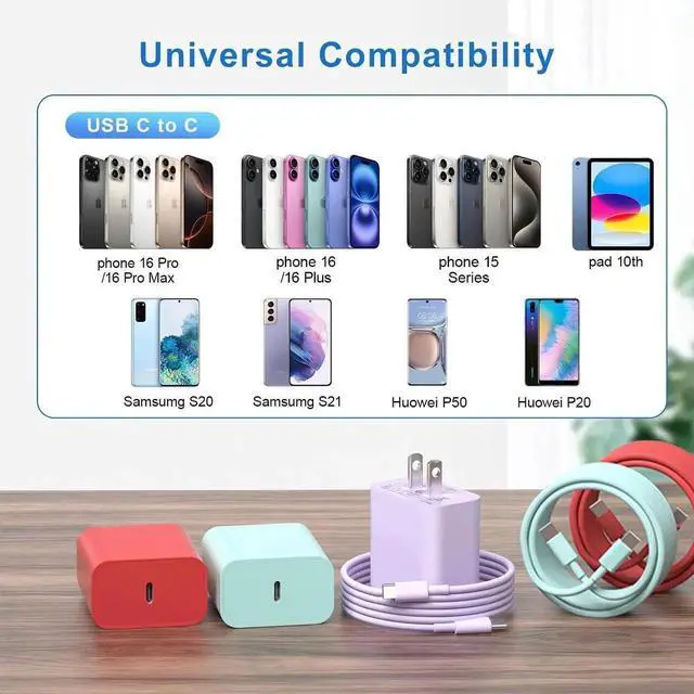 Alt view image 4 of 6 - JAENFONG Compatible with iPhone 17 16 15 Fast Charging Cable 10Ft,3Pack 60W USB C to USB C Fast Charging Cable Cord for Phone 17 16 15/15 Pro/15 Pro Max/15 Plus, Pad Pro,MacCBoOok Air, Samsunng