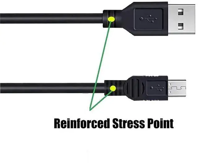 Alt view image 4 of 5 - JAENFONGReplacement for Canon Camera USB Cable Mini USB Data Transfer Cable Cord Compatible with Canon PowerShot/Rebel/EOS/DSLR Cameras and Camcorders (IFC-400PCU)