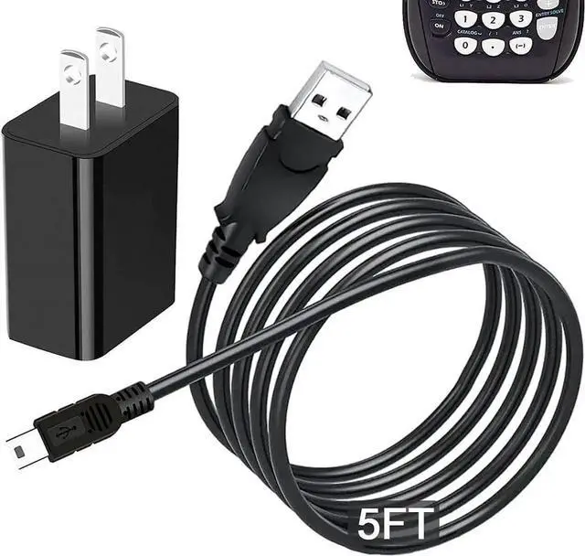 Main image of JAENFONG Wall USB Charger for Texas Instruments Calculators USB Power & Data Cable for TI-84-Plus, TI-84 Plus C Silver Edition, TI-84 Plus CE, TI-89 Titanium, TI-Nspire CX/TI Nspire CX CAS Graphing