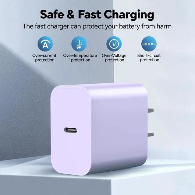 Alt view image 6 of 6 - JAENFONG Compatible with iPhone 16 15 Fast Charging Cable 10Ft,3Pack 60W USB C to USB C Fast Charging Cable Cord for Phone 16 15/15 Pro/15 Pro Max Pad Pro,MacCBoOok Air, Samsunng-GreenPurpleBlack