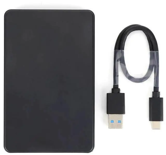 Alt view image 3 of 7 - USB3.1 Hard Drive Enclosure with USB3.0 To Type-C Cable 2.5in Mobile Harddisk Enclosure Plug and Play for SATA 1/2/3 HDD Or SSD