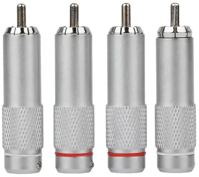 Alt view image 2 of 4 - 4PCS RCA Plug Connector RCA Audio Plug RCA Terminal For DIY HIFI Audio Cable Speaker Accessories