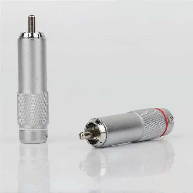 Alt view image 4 of 4 - 4PCS RCA Plug Connector RCA Audio Plug RCA Terminal For DIY HIFI Audio Cable Speaker Accessories