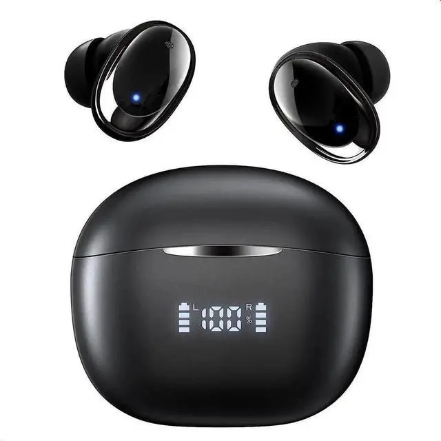 Main image of True Wireless Earbuds, Bluetooth 5.3 Headphones 48H Playback LED Power Display Earphones with Wireless Charging Case IPX7 Waterproof in-Ear Earbuds with Mic for TV Smart Phone Computer Laptop Sports