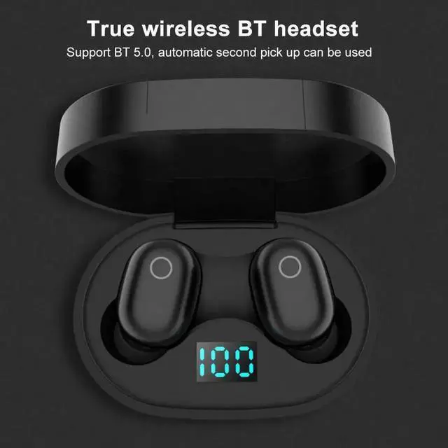 Alt view image 7 of 7 - JAENFONG Wireless Earbuds Bluetooth 5.0 Earbuds Deep Bass CVC Noise Cancellation IPX4 Waterproof Sport Wireless Headphones 10H Playtime with Charging Case for iPhone/Samsung/Android
